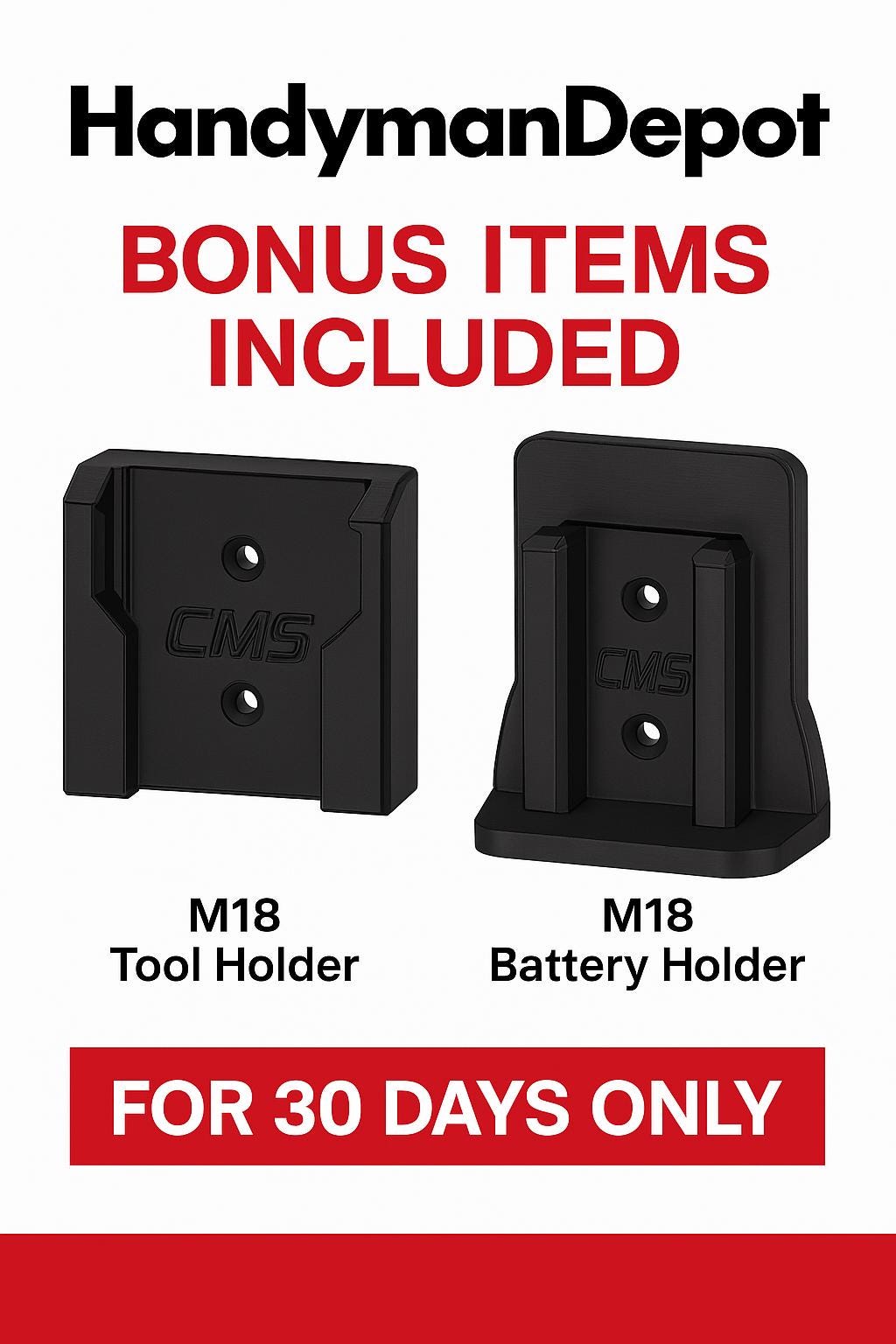 a poster advertising a battery holder for 30 days only