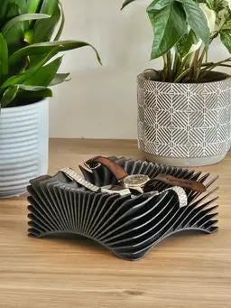 Ripple Decor – Sculptural Home Accent | Two sided display bowl