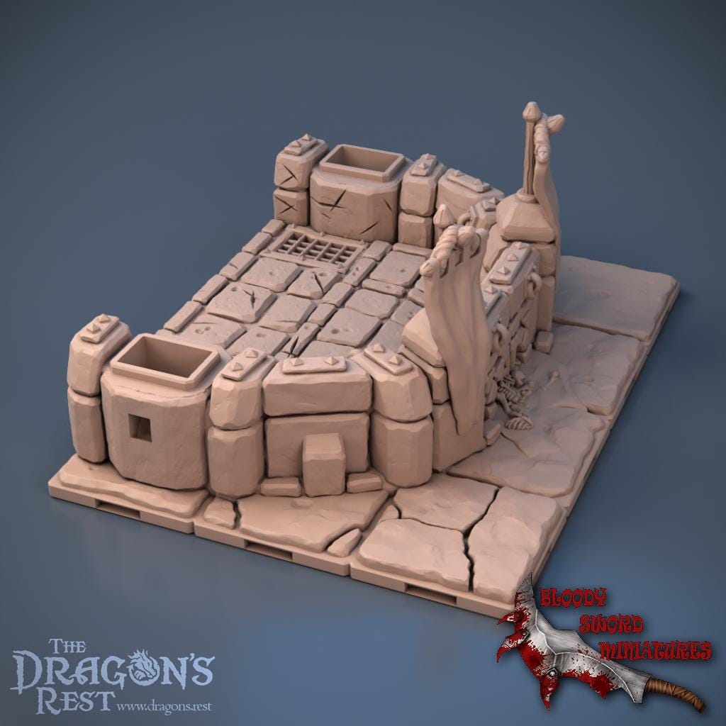 DND Dungeon Arena Starter Set | Modular Dungeon Tiles | 28mm 1.5β Grid Terrain | Tabletop RPG Terrain | Ships from Australia