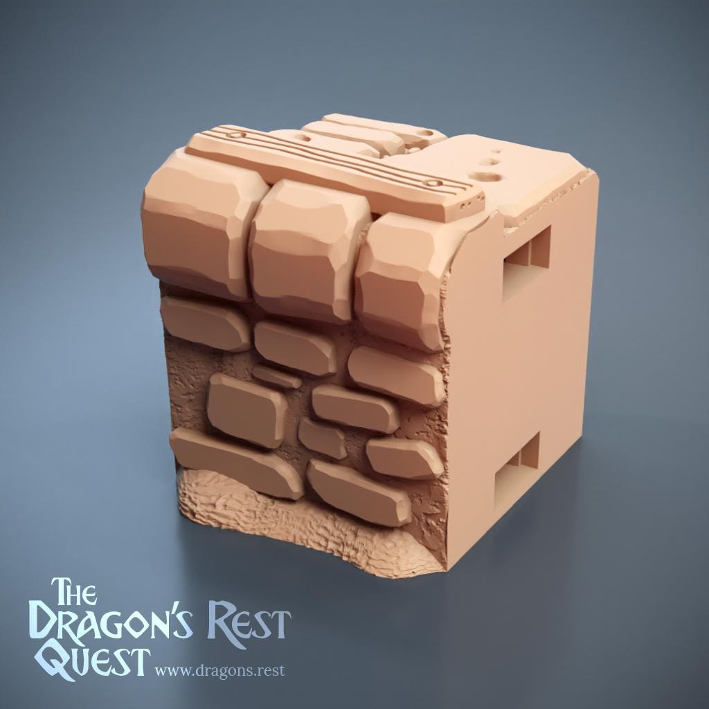 Dock Wall Tile 1x1 Wood Planking | DnD Tabletop Terrain | RPG Scenery | Dragon's Rest | Ships from Australia