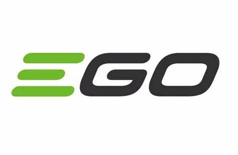 Ego outdoor power tools logo showcasing modern design and eco-friendly commitment for gardening equipment