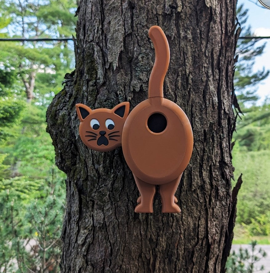 Cat Birdhouse | 14x16x18cm Whimsical Garden Décor Gift