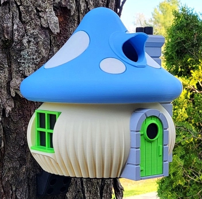 Mushroom Fairy House Birdhouse | 21x21x27cm Whimsical Garden Décor Gift