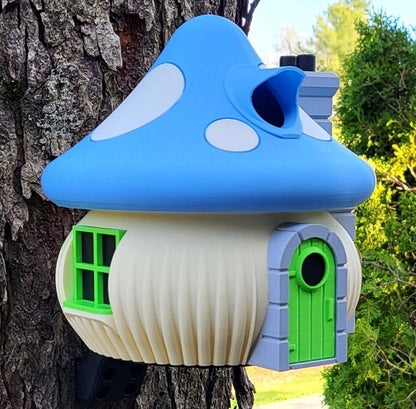 Mushroom Fairy House Birdhouse | 21x21x27cm Whimsical Garden Décor Gift