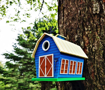 The Barn Birdhouse | 13 x 16 x 16 cm Whimsical Garden Décor Gift