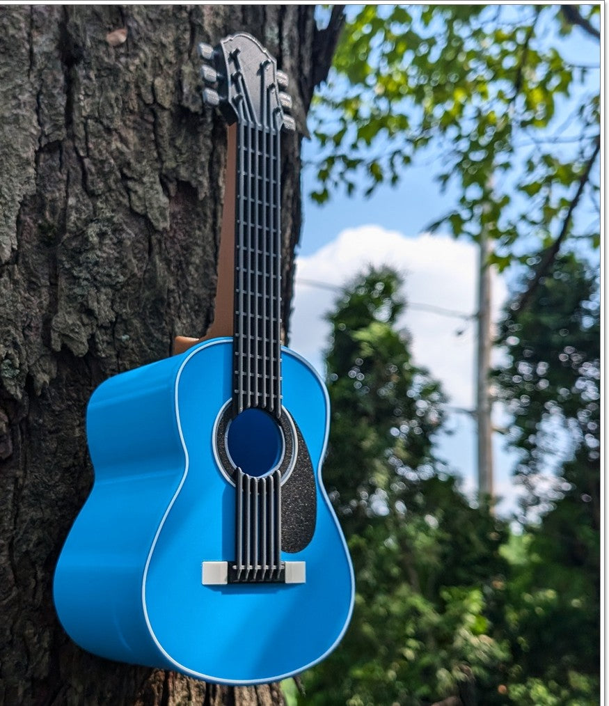 Classic Guitar Birdhouse | 13x10x25cm Music-Themed Garden Gift