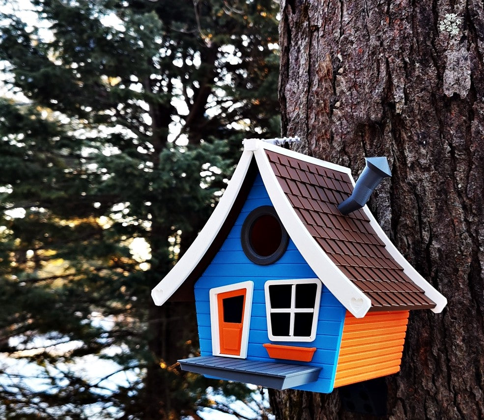 Tooned V1 Birdhouse | 17 x 14 x 21 cm Whimsical Garden Décor Gift