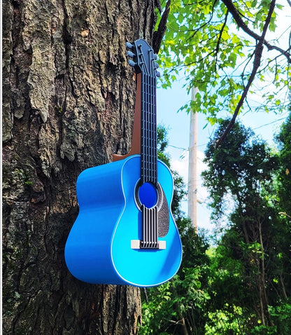 Classic Guitar Birdhouse | 13x10x25cm Music-Themed Garden Gift
