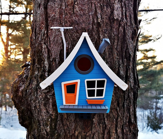 Tooned V1 Birdhouse | 17 x 14 x 21 cm Whimsical Garden Décor Gift