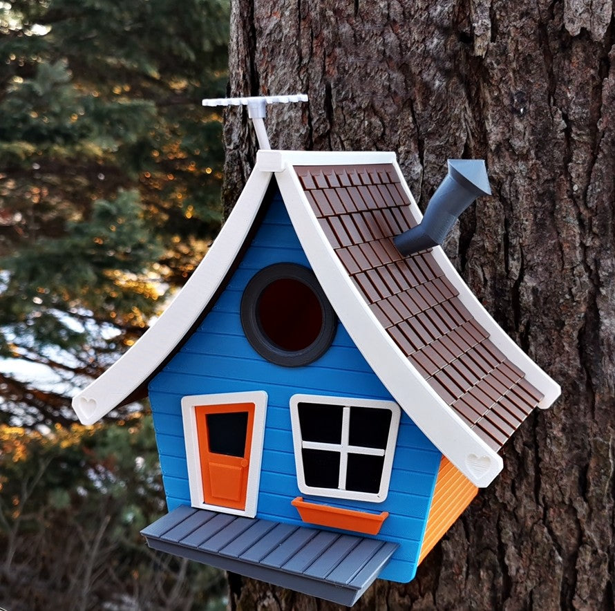 Tooned V1 Birdhouse | 17 x 14 x 21 cm Whimsical Garden Décor Gift