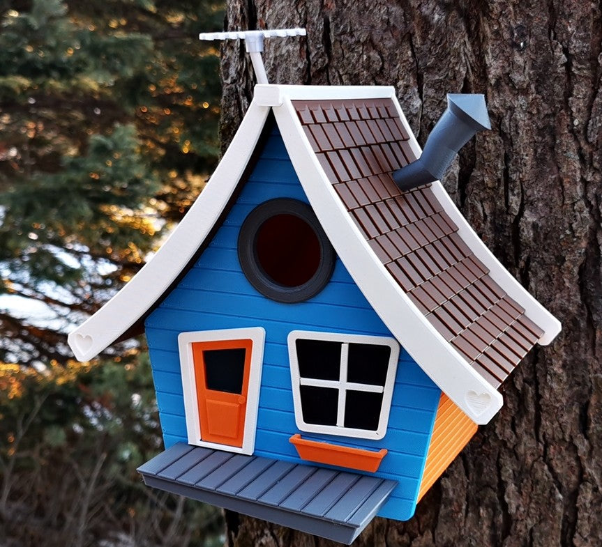 Tooned V1 Birdhouse | 17 x 14 x 21 cm Whimsical Garden Décor Gift