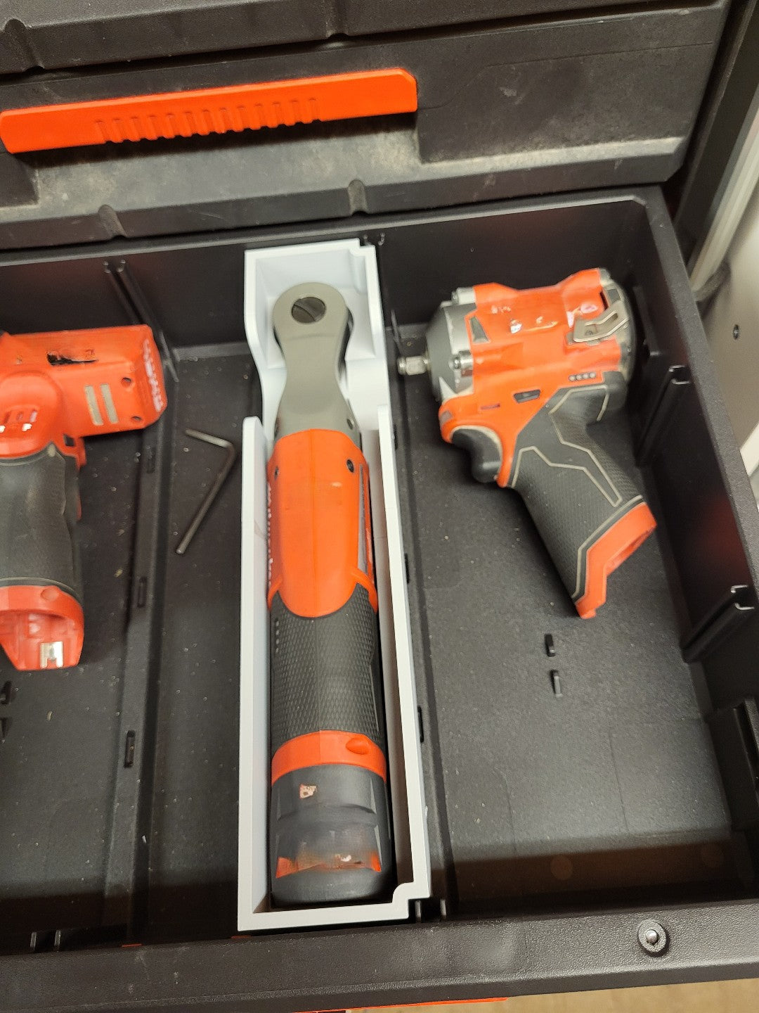 Packout Insert to Suit Milwaukee M12 Fuel Ratchet – 3/8" – USA 2557‑20, AUS/UK M12FIR38 – Slim Drawer (Left or Right) – Insert Only