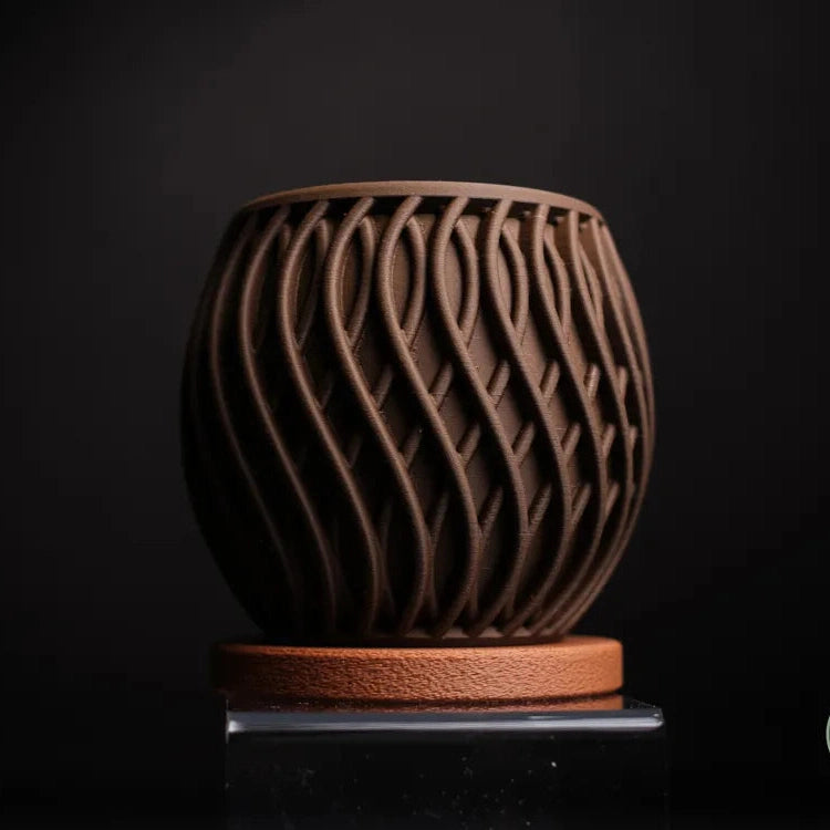 Loft Compact Planter with Integrated Drip Plate | Matte Modern Indoor Pot