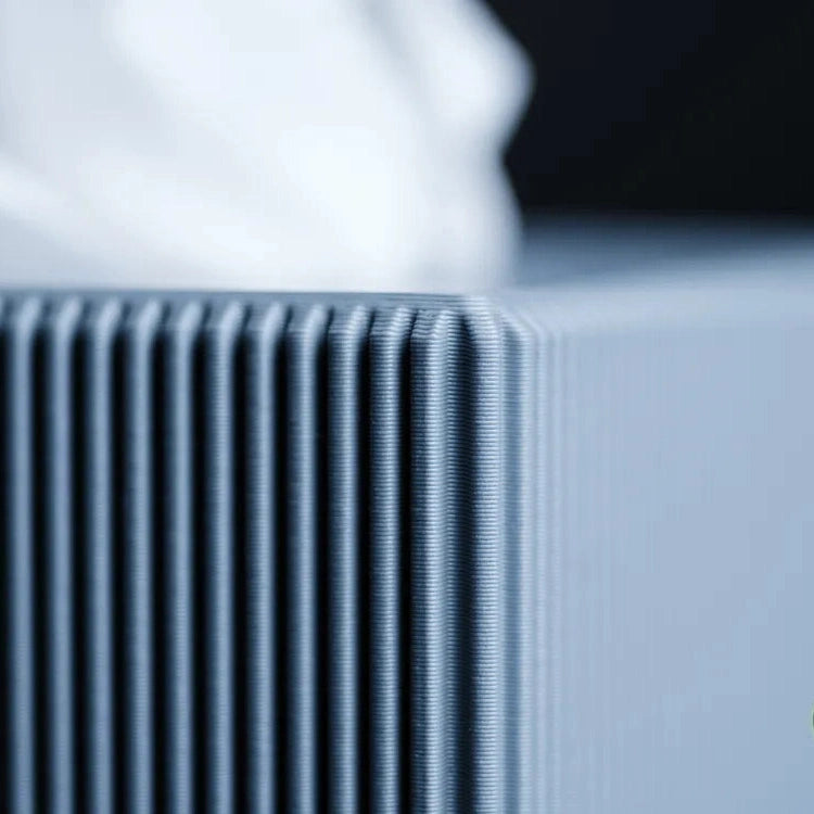 Minimalist Ribbed Tissue Box Cover | Rectangle & Cube Dispenser