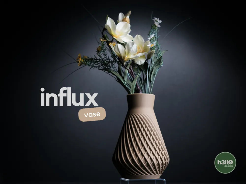 Influx Sculpted Lattice Vase | Modern Decorative Vessel - 180mm & 240mm