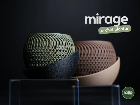 Mirage Orchid Planter with Elevated Airflow Design | Modern Wrap-Around Plate
