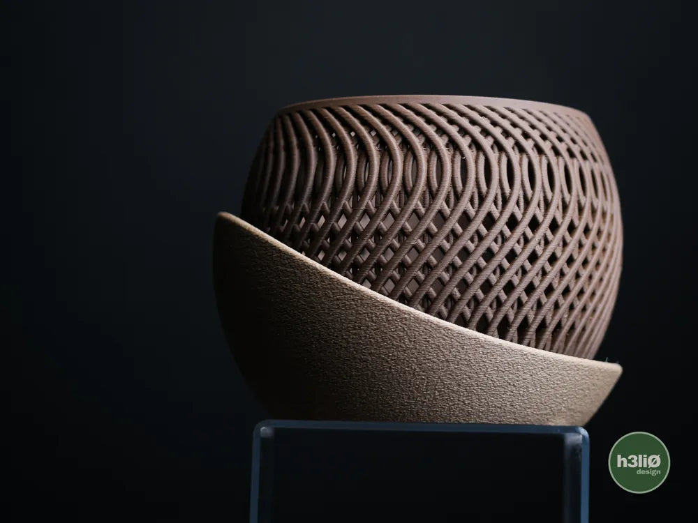 Mirage Orchid Planter with Elevated Airflow Design | Modern Wrap-Around Plate