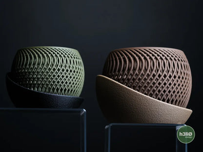 Mirage Orchid Planter with Elevated Airflow Design | Modern Wrap-Around Plate