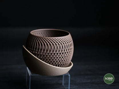 Mirage Orchid Planter with Elevated Airflow Design | Modern Wrap-Around Plate