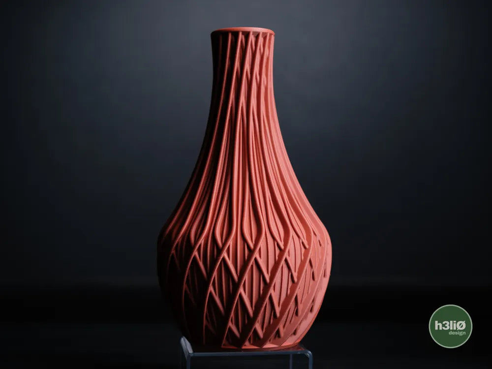 Fractal Geometric Vase with Sculpted Surface | Modern Decorative Vessel