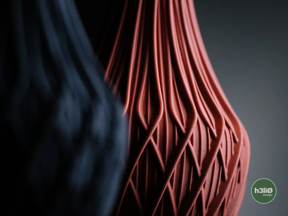 Fractal Geometric Vase with Sculpted Surface | Modern Decorative Vessel