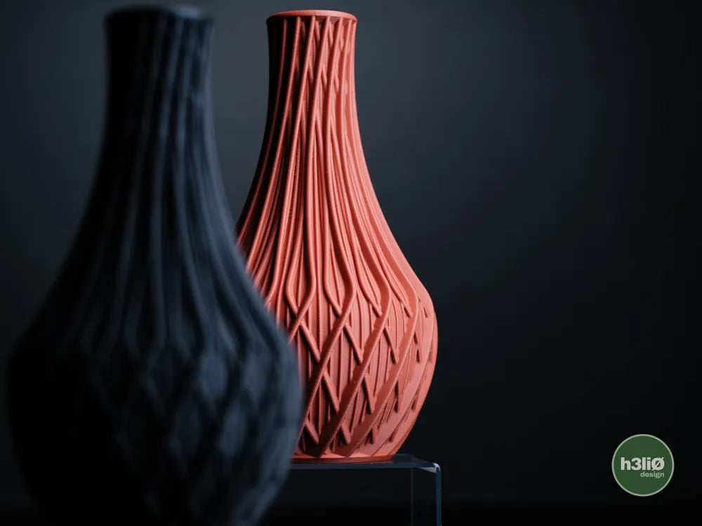 Fractal Geometric Vase with Sculpted Surface | Modern Decorative Vessel