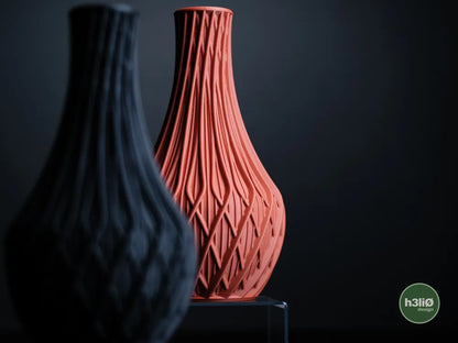 Fractal Geometric Vase with Sculpted Surface | Modern Decorative Vessel