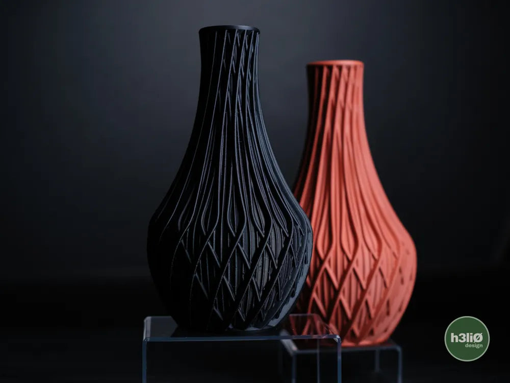 Fractal Geometric Vase with Sculpted Surface | Modern Decorative Vessel