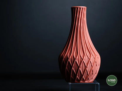 Fractal Geometric Vase with Sculpted Surface | Modern Decorative Vessel