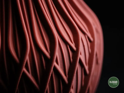 Fractal Geometric Vase with Sculpted Surface | Modern Decorative Vessel