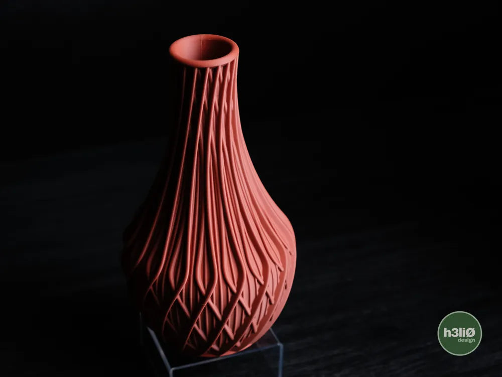 Fractal Geometric Vase with Sculpted Surface | Modern Decorative Vessel