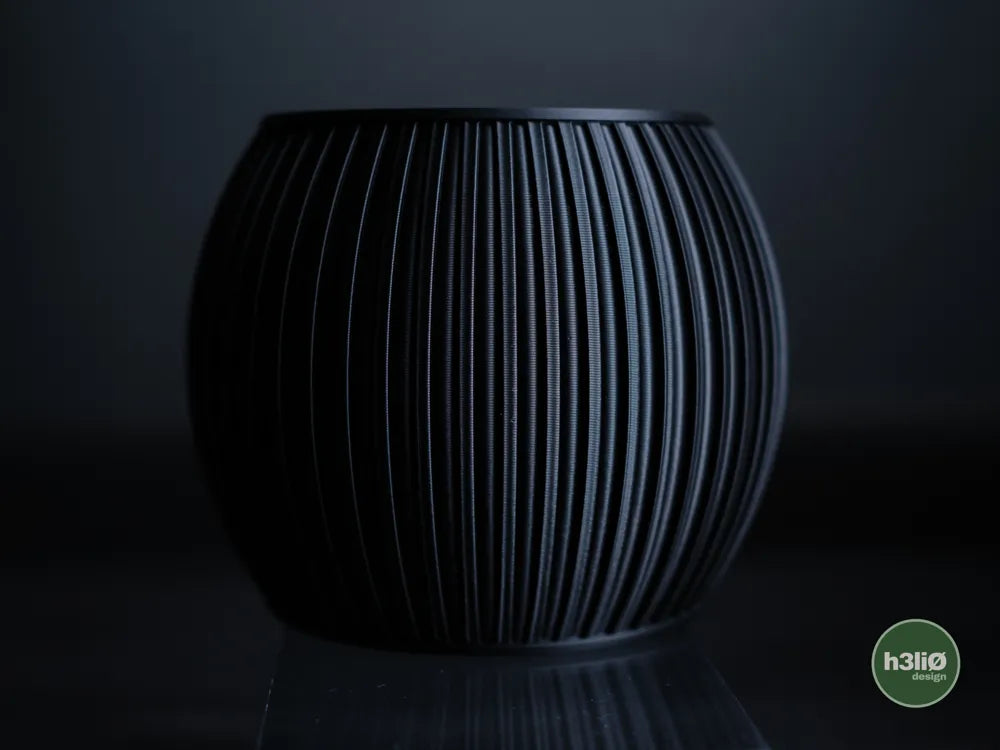 Halo Ribbed Planter | Matte Finish Indoor Plant Pot with Drip Plate