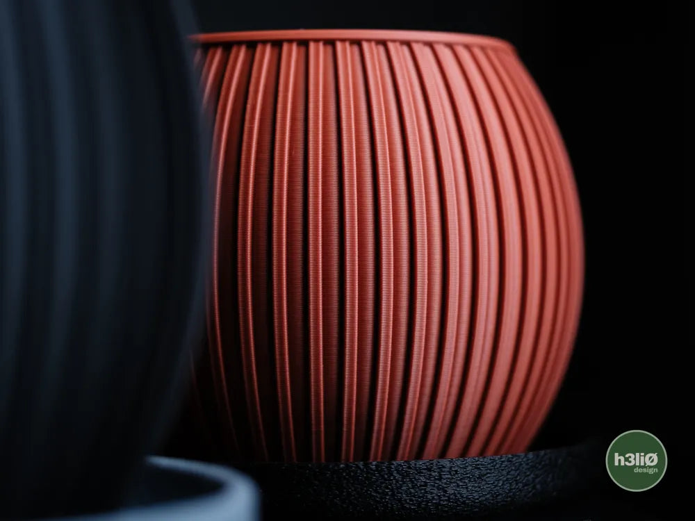 Halo Ribbed Planter | Matte Finish Indoor Plant Pot with Drip Plate