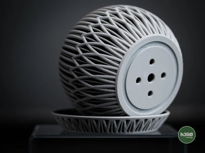 Zyra Patterned Planter with Elevated Plate | Modern Indoor Pot