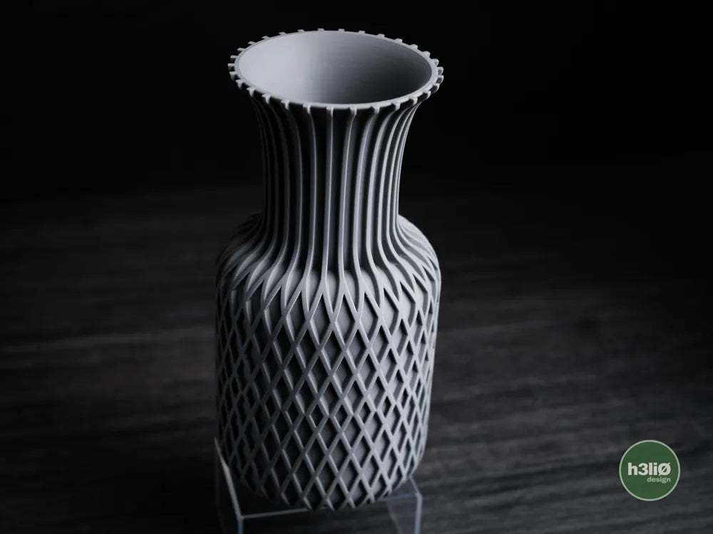 Juno Minimalist Decorative Vase — Sculpted Lattice Design, 250mm & 175mm
