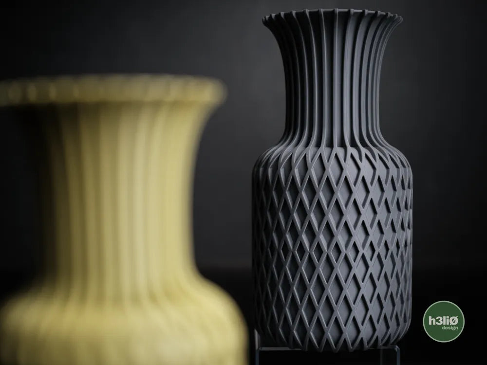 Juno Minimalist Decorative Vase — Sculpted Lattice Design, 250mm & 175mm