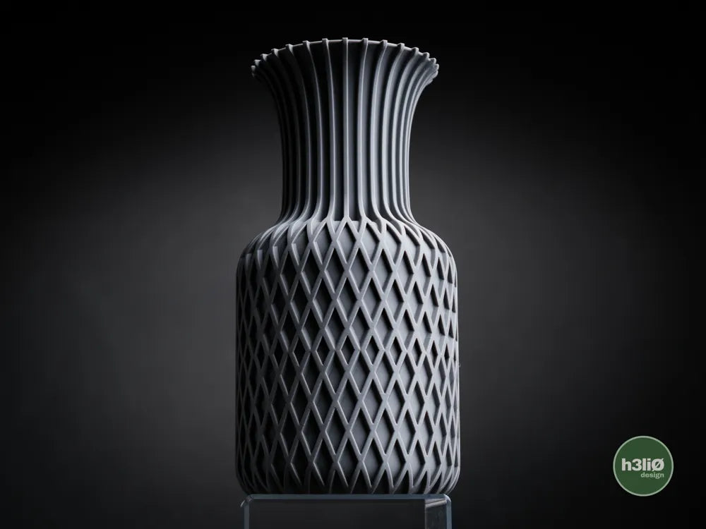Juno Minimalist Decorative Vase — Sculpted Lattice Design, 250mm & 175mm
