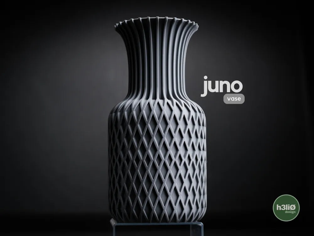 Juno Minimalist Decorative Vase — Sculpted Lattice Design, 250mm & 175mm