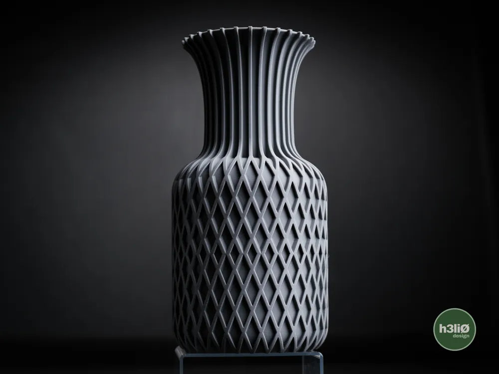 Juno Minimalist Decorative Vase — Sculpted Lattice Design, 250mm & 175mm