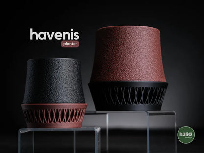 Havenis Planter – Modern Indoor Planter with Drainage & Drip Plate