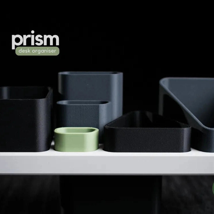 Prism Modular Desk Organiser — Minimalist Desktop Storage Tray