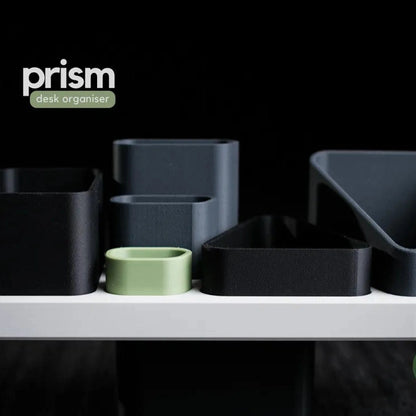 Prism Modular Desk Organiser — Minimalist Desktop Storage Tray
