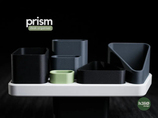 Prism Modular Desk Organiser — Minimalist Desktop Storage Tray
