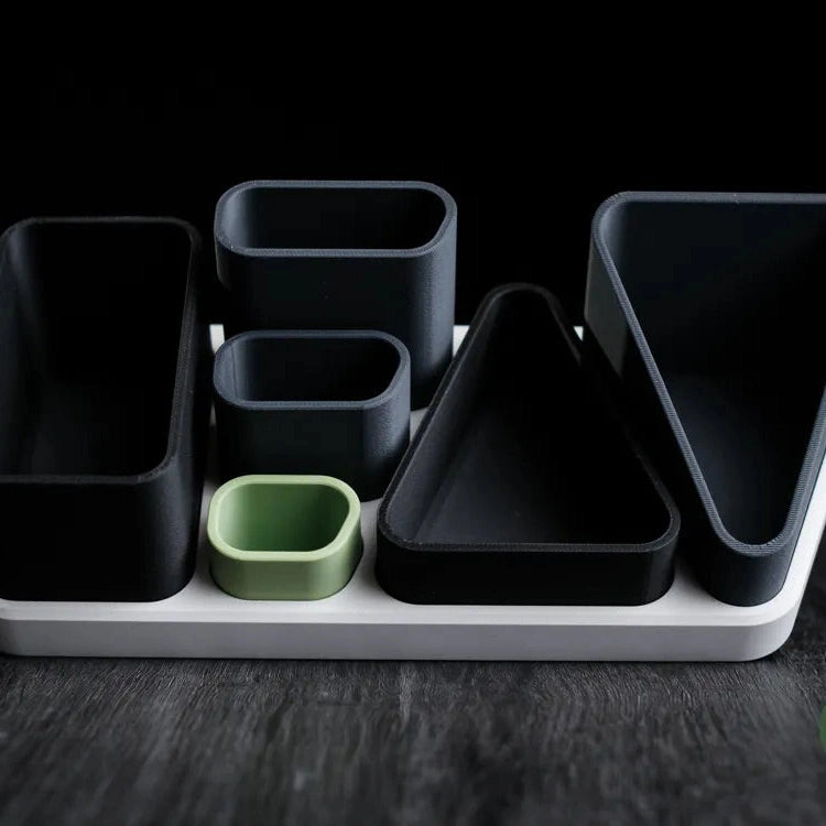 Prism Modular Desk Organiser — Minimalist Desktop Storage Tray