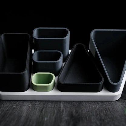 Prism Modular Desk Organiser — Minimalist Desktop Storage Tray
