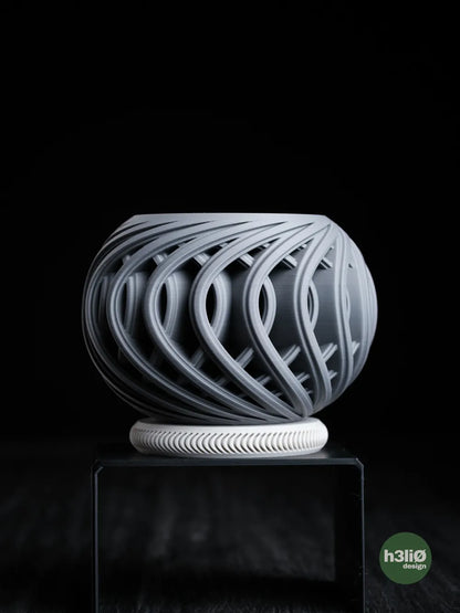 Morph Minimalist Elevated Planter — Sculptural Lattice with Drip Plate