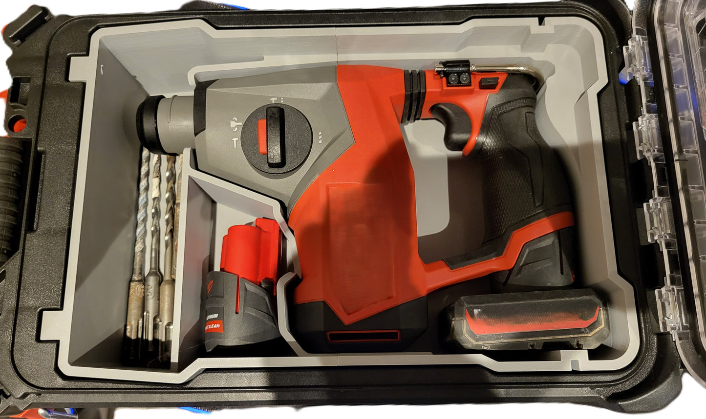 Packout Insert to Suit Milwaukee M12 Fuel SDS Plus Rotary Hammer Drill – USA 2416‑20, AUS/UK M12CH – Model 48‑22‑8435 – Insert Only