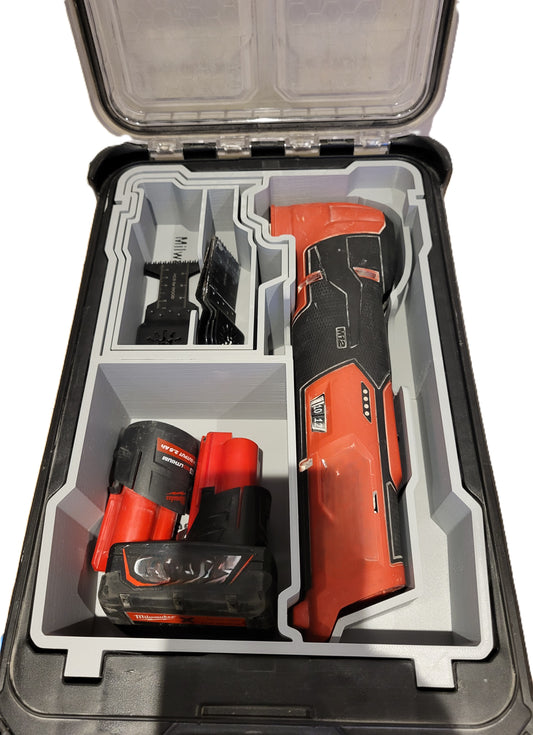 Packout Insert to Suit Milwaukee M12 Fuel Oscillating Multi‑Tool – USA 2526‑20, AUS/UK M12FMT – Compact Organizer 48‑22‑8435 – Insert Only