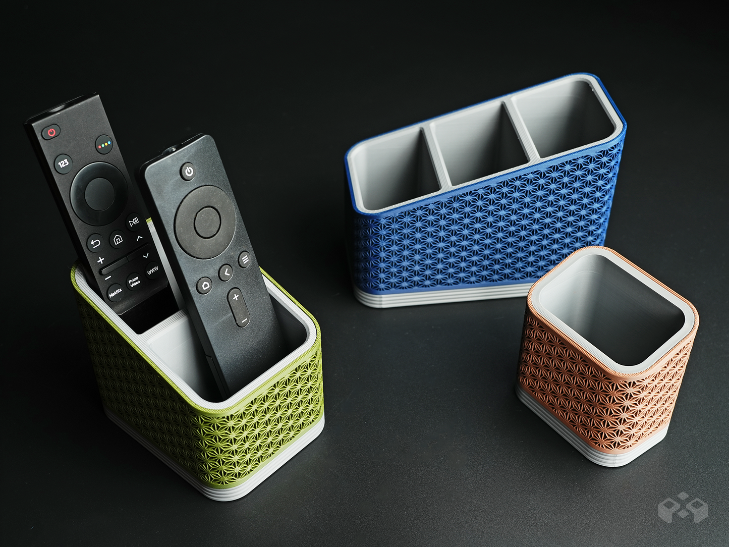 Asanoha Remote Control Holder (1/2/3 Slots)
