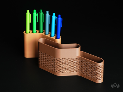 Waveform Pen Holder – Desk Organizer with Slot